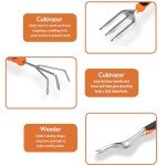 11-Piece Heavy-Duty Garden Tool Set