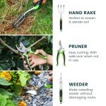 11-Piece Heavy Duty Garden Tool Set with Bag