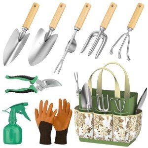 9-Piece Stainless Steel Garden Tools Set
