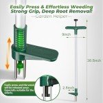 Walensee Stand-Up Weed Puller with 3 Claws