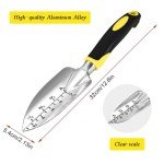 3-Piece Aluminum Garden Tool Set with Rake & Shovels