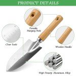 3-Piece Garden Tool Set with Wood Handles