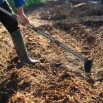Heavy-Duty Triangle Hoe with Adjustable Metal Handle