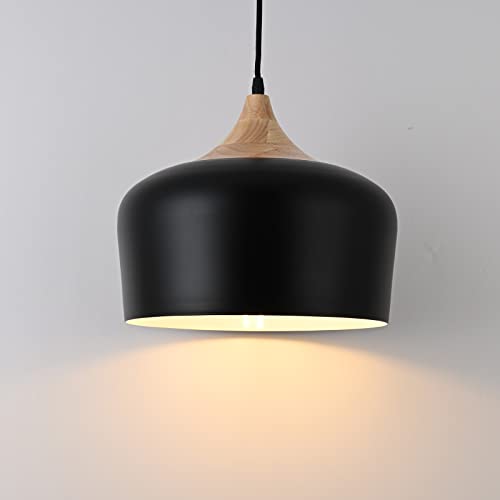 Adjustable Black Metal Pendant Light for Minimalist Decor