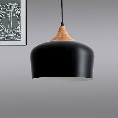 Adjustable Black Metal Pendant Light for Minimalist Decor