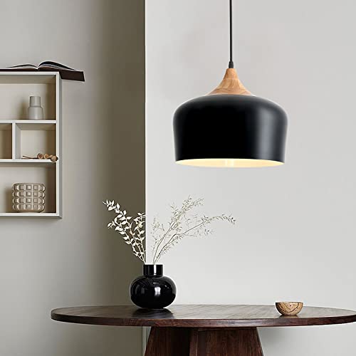 Adjustable Black Metal Pendant Light for Minimalist Decor