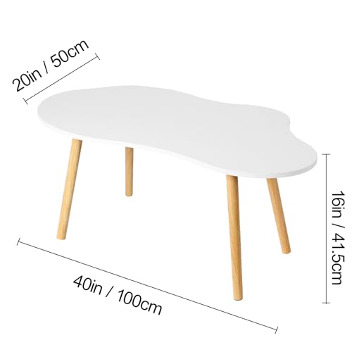 Cloud Minimalist Coffee Table - Modern White Design