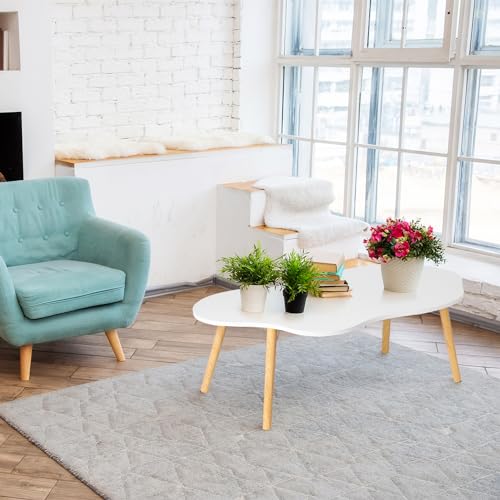 Cloud Minimalist Coffee Table - Modern White Design