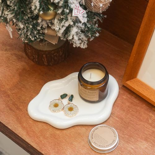 Cloud-Shaped Ceramic Jewelry Tray for Home Decor