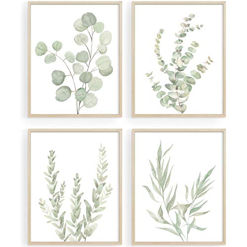 Boho Eucalyptus Wall Art Set - Minimalist Decor