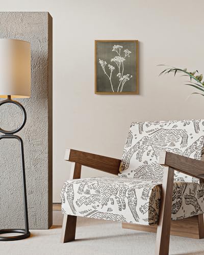 Framed Minimalist Botanical Canvas Wall Art 8x10