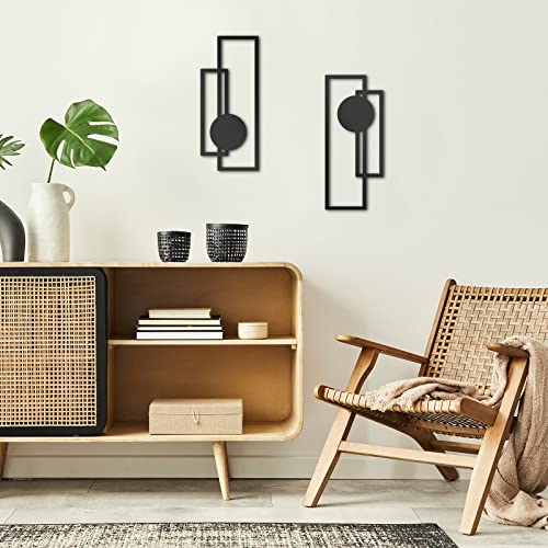 2-Piece Metal Abstract Wall Art Set