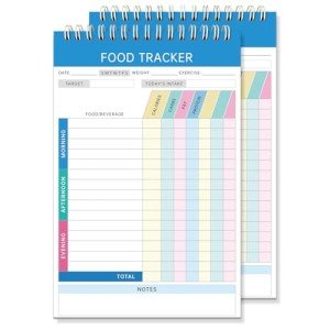 2-Pack Food Journals for Tracking Calories & Macros