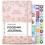 Rose Gold Food Journal for Weight Loss Tracking