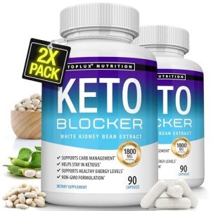 Toplux Keto Blocker Pills with White Kidney Bean