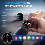 Men’s Waterproof Smartwatch with Fitness Tracker and Bluetooth