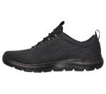 Skechers Men's Louvin Black Sneakers, Size 12