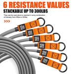 HPYGN 300LBS Heavy Resistance Exercise Bands Set