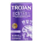 Trojan Her Pleasure Ecstasy Lubricated Condoms - 10 Pack