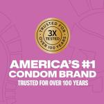 Trojan Her Pleasure Ecstasy Lubricated Condoms - 10 Pack