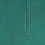 Men's Green Quarter-Zip Fleece Pullover Sweatshirt