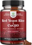 Red Yeast Rice with CoQ10 Supplement - Advanced Healthy Heart & Healthy Cholesterol Levels Formula for Men & Women - Extra Strength Capsule with Red Yeast Rice 1200 mg Capsules with CoQ10 - 120 Count