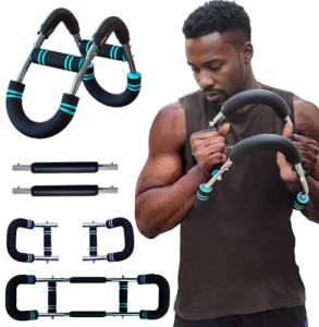 Ultimate Twister Arm Trainer, Adjustable Chest Workout Equipment, Arm Trainer for Men, Chest Trainer for Men, Shoulder Muscle Training, Portable Spring Resistance Home Fitness Equipment