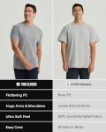 True Classic Mens T-Shirts – Short Sleeve Crew Neck T Shirts for Man, Cotton Blend Plain Novelty Men's T-Shirts, Pack of 6, Variety, L