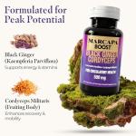 Marcapa Boost - Circulation Supplement for Endurance, Faster Recovery & Joint Flexibility - 350mg Black Ginger, 150mg Cordyceps Extract, 60 Capsules, 30-Day Supply, 3-5x Better Absorption