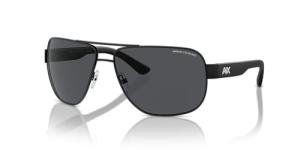 Armani Exchange Man Sunglasses Matte Black Frame, Grey Lenses, 62MM