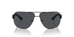 Armani Exchange Man Sunglasses Matte Black Frame, Grey Lenses, 62MM