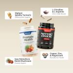 Snap Supplements Prostate Health & Nitric Oxide Supplement Bundle for Men, 90 + 60 Vegetarian Capsules (1 Month Supply)