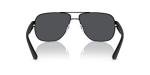 Armani Exchange Man Sunglasses Matte Black Frame, Grey Lenses, 62MM