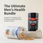 Snap Supplements Prostate Health & Nitric Oxide Supplement Bundle for Men, 90 + 60 Vegetarian Capsules (1 Month Supply)
