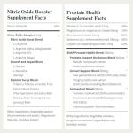 Snap Supplements Prostate Health & Nitric Oxide Supplement Bundle for Men, 90 + 60 Vegetarian Capsules (1 Month Supply)