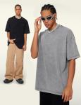 Arssm 3 Pack Men Oversized T Shirts Vintage Tee Loose Fit Short Sleeve Casual Streetwear Baggy Washed Unisex Tops(BlackGreyBeige-L)