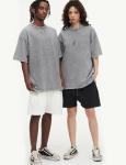 Arssm 3 Pack Men Oversized T Shirts Vintage Tee Loose Fit Short Sleeve Casual Streetwear Baggy Washed Unisex Tops(BlackGreyBeige-L)