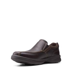 Clarks Collection Men's Bradley Step Loafer, Brown Tumb, 15 M