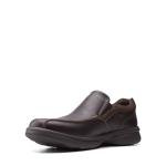 Clarks Collection Men's Bradley Step Loafer, Brown Tumb, 15 M