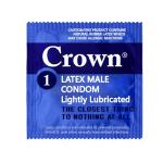 Crown Condoms — 50 Count — Lubricated Latex Condoms — Silkier, Thinner and Stronger (Pack of 50)