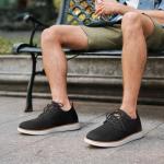 Bruno Marc Men's KnitFlex Craft Mesh Oxfords Sneakers Casual Dress Lace-Up Lightweight Walking Shoes,Size 13,6-Black,SBOX2406M