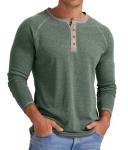 Sailwind Mens Henley Long Sleeve T-Shirt Cotton Casual Shirt
