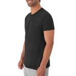 Hanes Mens Cotton, Moisture-wicking Crew Tee Undershirts, Multi-packs, Black/Grey/Blue Assorted - 6 Pack, X-Large US