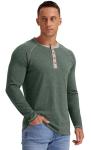 Sailwind Mens Henley Long Sleeve T-Shirt Cotton Casual Shirt