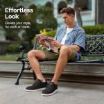 Bruno Marc Men's KnitFlex Craft Mesh Oxfords Sneakers Casual Dress Lace-Up Lightweight Walking Shoes,Size 13,6-Black,SBOX2406M