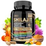 Uheco Shilajit Supplement with Sea Moss, Ashwagandha, Tongkat Ali - Shilajit Pure Himalayan Organic Fulvic Acid Capsules - 90 Count