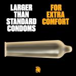 TROJAN Magnum Lubricated Large Condoms, Comfortable and Smooth Lubricated, America’s Number One Condom, 36 Count Pack