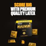 TROJAN Magnum Lubricated Large Condoms, Comfortable and Smooth Lubricated, America’s Number One Condom, 36 Count Pack