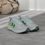 Under Armour Mens Charged Assert 9 Marble Running Shoe, Mod Gray/Lime Surge/Black, 11