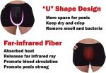 DaoGeSir 2pcs Energy Field Therapy Mens Underwear Enlargement Underwear Tourmaline Prostate Therapy Panties Physiological Underwear (Color : 1, Size : X-Large)